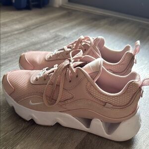 Nike Pink and White Chunky Sneakers